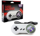TTXTECH Controlador Pad Joystick para Super Nintendo Entertainment System Consola SNES - Juegos Retro - Gris