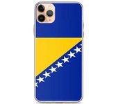 Funda iPhone - Bosnia-Herzegovina - Drapeau - Souple - Multicolore - Compatible iPhone 11 Pro Max