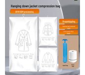 Bolsa de compresión al vacío para colgar ropa y abrigos hand pump single