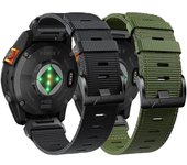 Correa de nailon QuickFit de 22mm y 26mm para Garmin Fenix ​​7 7X 6X Pro/Epix Pro Gen 2 51mm 47mm/Fenix6 5Plus 5XPlus, correa de reloj trenzada QuickFit 22mm azul