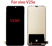 Pantalla LCD TFT para Vivo V25e pantalla LCD Digitalizador de pantalla táctil reemplazo de montaje completo negro