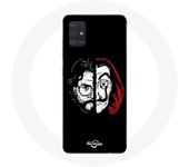 Coque pour samsung galaxy A71 La casa de papel El Profesor Masque Split