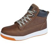 Botas de entrenamiento de seguridad con puntera para hombre Grafters 9.5 UK gris