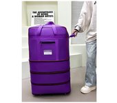 Bolsa de equipaje expandible Bolsa de maleta plegable Bolsa de lona de viaje Oxford de gran capacidad Agua negro