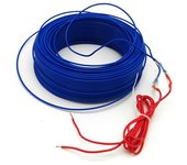 Cable calefactor de suelo de 30/50/100/120 m, cable calefactor de invernadero, suelo cálido para plantas 100m azul