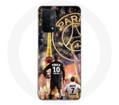 Coque pour Oppo A74 5G PSG Neymar et Mbappé Joyeux noël