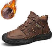 Botas de hombre hechas a mano de otoño/invierno de 38 a 48, botines cómodos para hombre, zapatos casuales, mocasines, zapatos de trabajo para hombre 38 cool negro