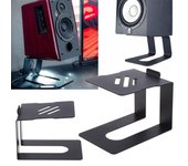 Soporte para altavoces de escritorio con absorción de impactos, soporte para altavoces de ordenador, soporte para altavoces externos de audio HiFi, soporte para monitor en forma de C.