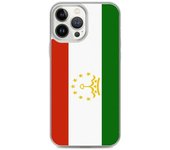 Coque iPhone - Tayikistán - iPhone 13 Pro Max - Souple - Multicolore - Design Drapeau