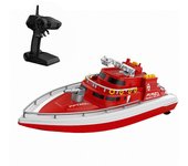 Barco de control remoto de 2,4 GHz, juguete de barco de control remoto, regalo para niños, adultos y niños, recordatorio de batería baja, recordatorio de exceso de distancia y vuelco automático. 1 battery rojo
