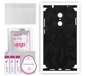 apgo Protective Skin Sticker for the back+sides compatible with Xiaomi Redmi 5, Full Wrap Film, Foil, Vinyl - Pattern Black Camo