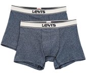 Levi's Boxer 2 Pairs Briefs, Calzoncillos tipo bóxer azul marino para hombre M azul oscuro