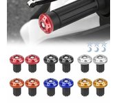 Tapón de manillar de motocicleta, tapón de aleación de aluminio modificado, tapón de manillar de grifo de scooter para vehículo eléctrico, accesorios naranja