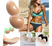 2 pares de almohadillas de realce de pecho para mujer, accesorios de traje de baño, almohadilla de ropa interior, cubierta de pezón, pegatinas, parche, accesorios de sujetador de inserción de Bikini One Size
