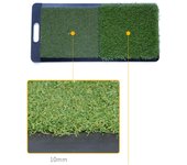 Alfombrilla de Práctica de Golf 2 en 1 Verde de 30x60cm Portátil Antideslizante Base de Goma Herramienta de Entrenamiento para Interior/Exterior Patio Trasero/Hogar 30*60cm verde