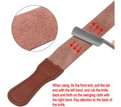 Correa de afilar para navaja de afeitar recta para peluquero