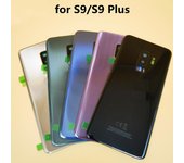 Reemplazo de vidrio trasero G965 G960 Puerta trasera de batería con lente de cámara Adhesivo CE para Samsung Galaxy S9 S9+ S9 Black