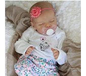 Muñeca Reborn Baby TWINA de 46cm, muñeca durmiente, juguete realista de cuerpo completo para niñas y niños, muñecas para bebés, juguetes 46cm Cloth Body Doll