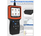 Herramienta de detección Obd2, tarjeta de lectura de código, Airbag Abs, instrumento de diagnóstico de fallas automotrices, Detector de motor