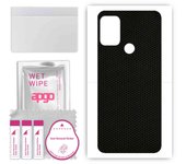 apgo Protective Skin Sticker for the back compatible with Motorola Moto G30, Wrap Film, Foil, Vinyl - Pattern Matrix