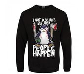 Psycho Penguin Suéter I Want To Be Nice Para Hombre XXL negro