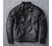 Chaqueta de motociclista para hombre de talla grande de piel de vaca con capa superior auténtica de cuero 100% auténtico para Otoño e Invierno 5XL