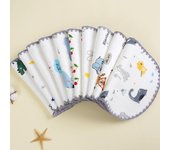Sweat-Absorbent Flat Cloud Pillow Cotton Gauze Newborn Pillow Pad  for 0-1Years old 5