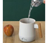Hervidor eléctrico de viaje de 600 ml, minihervidor de agua para sopa, estofado, hervidor eléctrico multifuncional, olla portátil para cocinar fideos, 220 V EU azul
