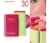 30g rubor en barra labios y mejillas maquillaje desnudo Natural contorno iluminador colorete sólido crema colorete en barra 01#