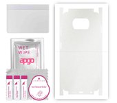 apgo Protective Skin Sticker for the back+sides compatible with Xiaomi Poco X3 NFC, Full Wrap Film, Foil, Vinyl - Pattern Matte Transparent