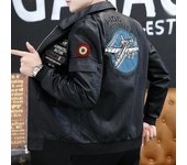 Chaqueta de cuero para hombre Chaqueta para hombre Nueva simulación Ropa de motocicleta de cuero PU Temporada de primavera y otoño para hombre Ropa voladora para hombre 4XL