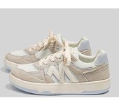 Zapatillas de deporte casuales Ulzzang de estilo coreano para mujer de estilo retro color crema Cortez, nuevos zapatos de verano para papá para mujer 35