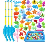 Juguete de pesca, juego de pesca, juego de agua, juguete de baño, pesca de peces, juego de pesca magnético, piscina de pesca, fiesta, juguete educativo, juego de césped, juguete para niños.