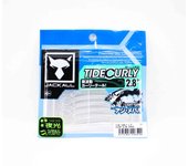 Señuelo blando Jackall SW Light Game Tide Curly 2.8 Clear Glow Crush (6500)