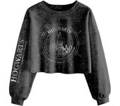 Harry Potter Mujeres/Señoras Hogwarts Constellation Acid Wash Crop Sudadera XL