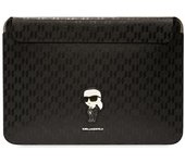Estuche tipo funda Karl Lagerfeld Klcs16Sakhpkk 16 - Saffiano negro Monogram Ikonik