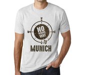 Camiseta vintage para hombre, camiseta gráfica No Wrong Way Munich Vintage White XS anti-flash blanco