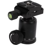 Mini trípode con rótula panorámica giratoria de 360 grados y tornillo de 14 pulgadas para cámara réflex de un solo objetivo.