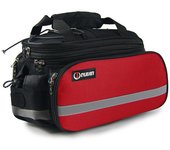 Bolsa de asiento trasero para bicicleta, bolsa extensible para portaequipajes de bicicleta de montaña, portaequipajes para ciclismo, bolsa para maletero con cubierta para lluvia