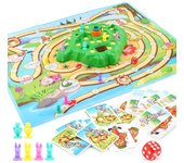 Tortuga liebre todoterreno carrera juguetes mesa padre-hijo juego interactivo guardia zanahoria competencia 335-16 286g