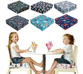 Cojín elevado para silla, práctico, cómodo, fácil de limpiar, material de esponja suave desmontable, cojín elevado para niños J