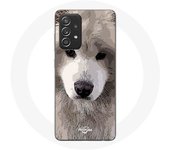 Coque pour Samsung Galaxy A52 Samoyède Gris Race de chiens