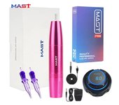 Máquina de tatuaje con fuente de alimentación Halo, pantalla OLED, tatuaje para maquillaje, cejas, labios, Kit de cartucho US PLUG