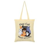 Grindstore Bolso de mano con un gato corto de locura One Size crema