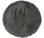Tapis de Salon ou Chambre Shaggy - Neo Yoga- Tapis Rond Lavable à Base Fine en Microfibre Poils Longs Extra Doux Gris Foncé Ø 160
