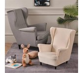 Funda de terciopelo súper suave para sillón orejero para niños, funda elástica para sillón orejero, fundas de sofá para niños, fundas de sofá para sala de estar y hogar