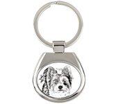 Biewer Yorkshire Terrier - keychain with a dog, keychain with a print, personalized pendant from the Art-Dog brand plata