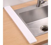 Esponja protectora contra salpicaduras para fregadero de cocina, tapete ajustable para secar platos, tapete absorbente para atrapar agua del fregadero del baño, protector de encimera amarillo