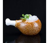 Taza TIKI de baquetas de 365ml, vaso de cerámica para cóctel, Bar hawaiano, copa de vino para fiesta, recipiente para helado elegante, taza para batidos, triangulación de envíos Drumstick Tiki Mug 365ml