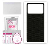 apgo Protective Skin Sticker for the back compatible with Xiaomi Poco X4 Pro, Wrap Film, Foil, Vinyl - Pattern Matrix
